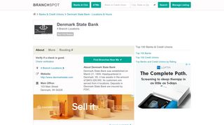 Denmark State Bank - 4 Locations, Hours, Phone Numbers …