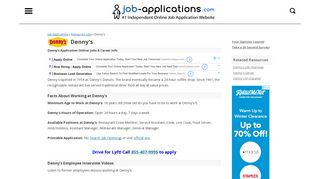 Denny's Application, Jobs & Careers Online - Job-Applications.com