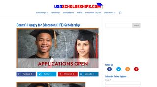 Denny's Hungry for Education (HFE) Scholarship - 2018-2019 ...