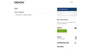 Pandora Application Login Issue - Denon - Service