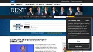 Dent Research - Capitalizing on the Predictive Power of Demographics