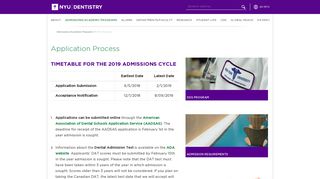 Application Process - NYU College of Dentistry