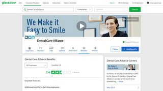 Dental Care Alliance Employee Benefits and Perks | Glassdoor