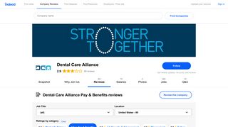 Working at Dental Care Alliance: Employee Reviews about Pay ...
