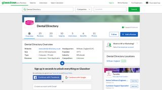 Working at Dental Directory | Glassdoor