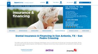 Dental Insurance & Financing: San Antonio, TX - San Pedro Crossing ...