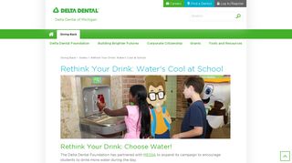 Water's Cool at School Grants | Delta Dental of Michigan