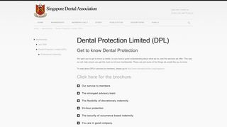 Dental Protection Limited (DPL) - Singapore Dental Association