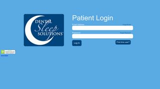 Patient Login - Dental Sleep Solutions