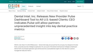 Dental Intel, Inc. Releases New Provider Pulse Dashboard Tool to All ...