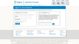 Sign In - CignaPlus Savings