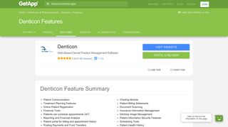 Denticon Features & Capabilities | GetApp®