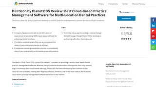 Denticon by Planet DDS Review: Best Cloud-Based Practice ...