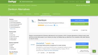 Denticon Alternatives, Competitors & Similar Software | GetApp®