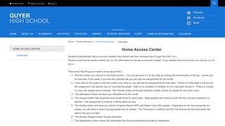 Home Access Center / Overview - Denton ISD