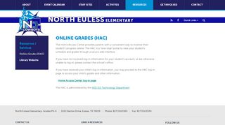 HEB ISD: Online Grades (HAC)