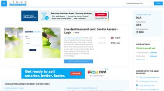 Visit Live.dentrixascend.com - Dentrix Ascend - Login.
