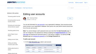 Editing user accounts – Dentrix Ascend