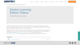 Dentrix Learning Edition Videos | Dentrix