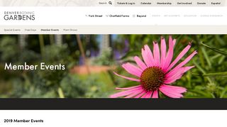 Member Events | Denver Botanic Gardens