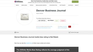 Denver Business Journal Media Bias | AllSides