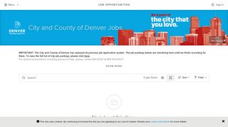 City and County of Denver Jobs - Government Jobs