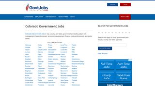 Colorado Government Jobs - GovtJobs
