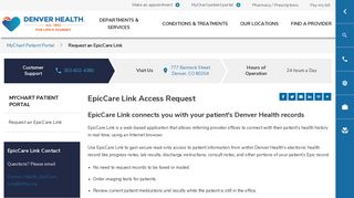 Request an EpicCare Link | Denver Health