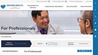 For Professionals | Denver Health