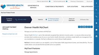 MyChart Patient Portal | Denver Health