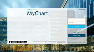 MyChart - Login Page - Eskenazi Health