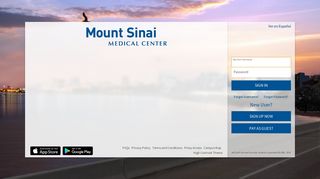 FAQs - MyChart - Login Page - Mount Sinai Medical Center