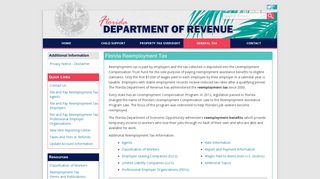 Florida Dept. of Revenue - Florida Reemployment Tax