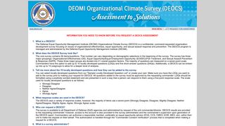 DEOCS - Request New Assessment