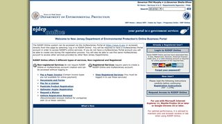 NJDEP Online-Business Portal - State of NJ