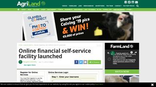 Online financial self-service facility launched - Agriland.ie