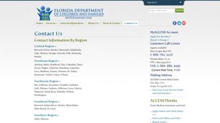Contact Us | Florida Department of Children and Families