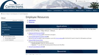 Employee Resources | Washington State Department of Corrections