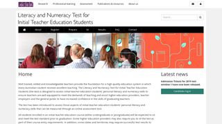 Home | Literacy and Numeracy Test for Initial Teacher Education ...
