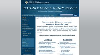 Division of Insurance Agent and Agency Services - Florida Department ...