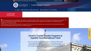 Trusted Traveler Programs - Homeland Security