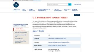 U.S. Department of Veterans Affairs | USAGov