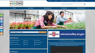 Wisconsin Department of Workforce Development Internet Home