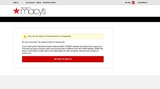 Macy's Credit Card: Sign On