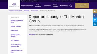 Departure Lounge - The Mantra Group - Royal Agricultural Society of ...