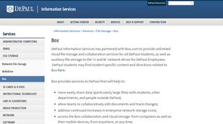 Box | File Storage | Services | Information Services | DePaul University ...