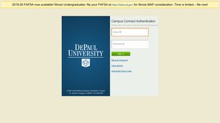 Campus Connect SignIn - DePaul University
