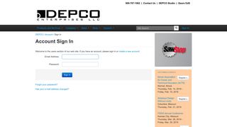Sign in : DEPCO, LLC