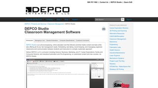 Classroom Management : Online LMS : Content Delivery ... - Depco LLC