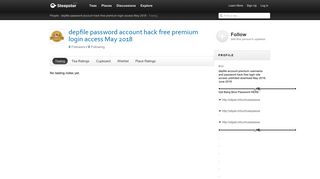 Steepster — depfile password account hack free premium login ...